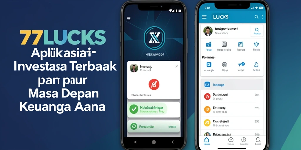 Tampilan antarmuka aplikasi 77LUCKS untuk Investasi yang intuitif.