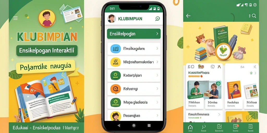 Antarmuka aplikasi <strong>KLUBIMPIAN</strong> yang sederhana dan intuitif.