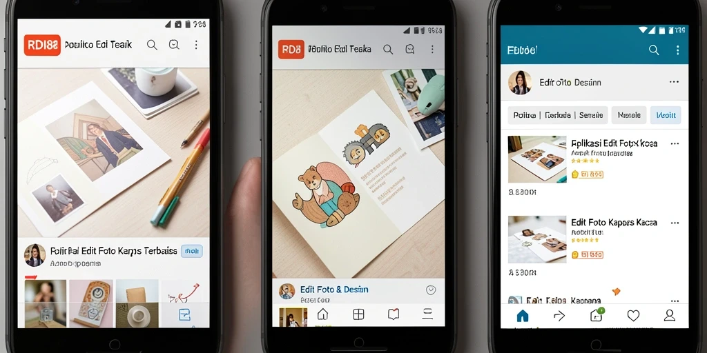 Antarmuka RDI88 menampilkan fitur Edit Foto Kertas Kaca yang canggih.