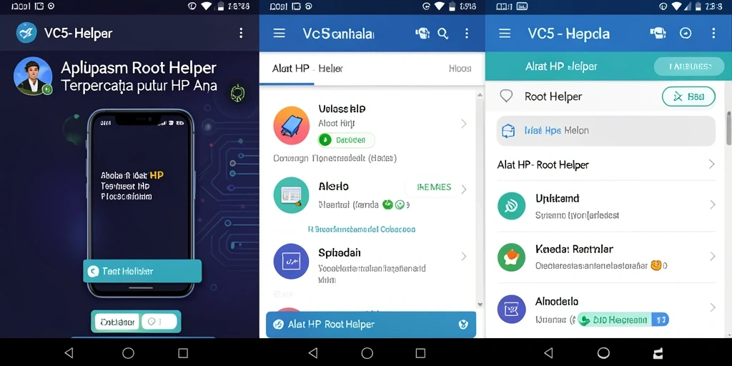 Antarmuka VC5 menampilkan semua fitur root yang mudah diakses.