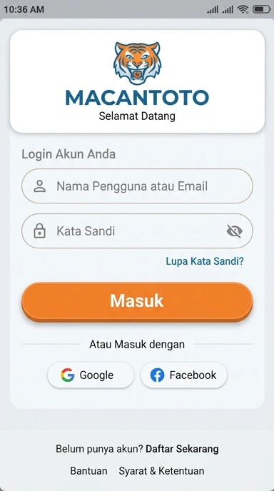 Panduan Masuk Akun macantoto untuk Android